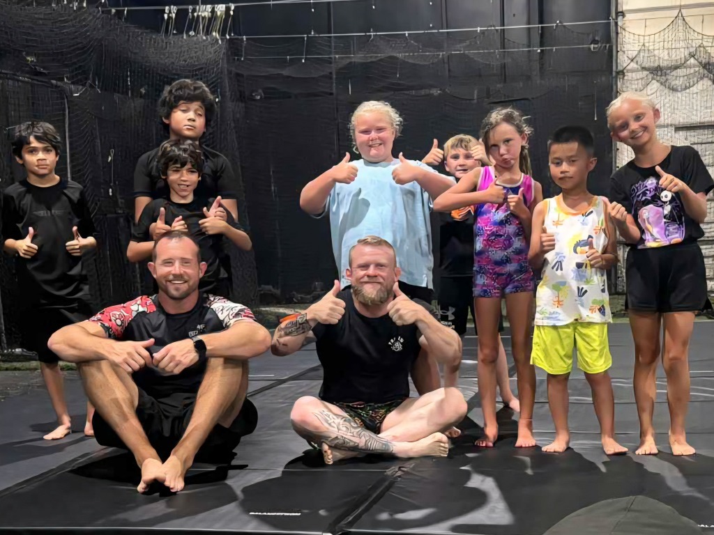 Kids martial arts class at Memento Mori MMA